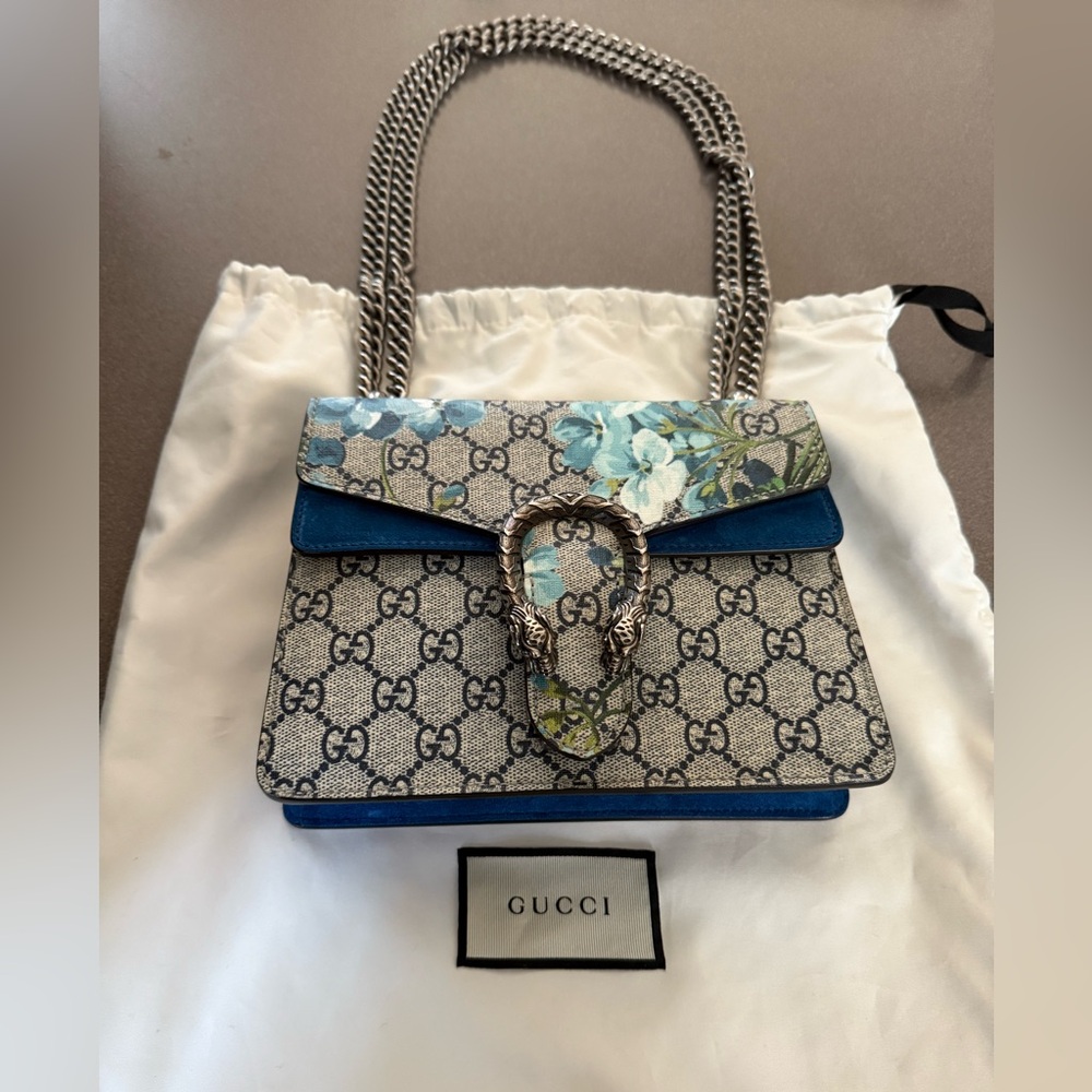 Blue green GUCCI bag